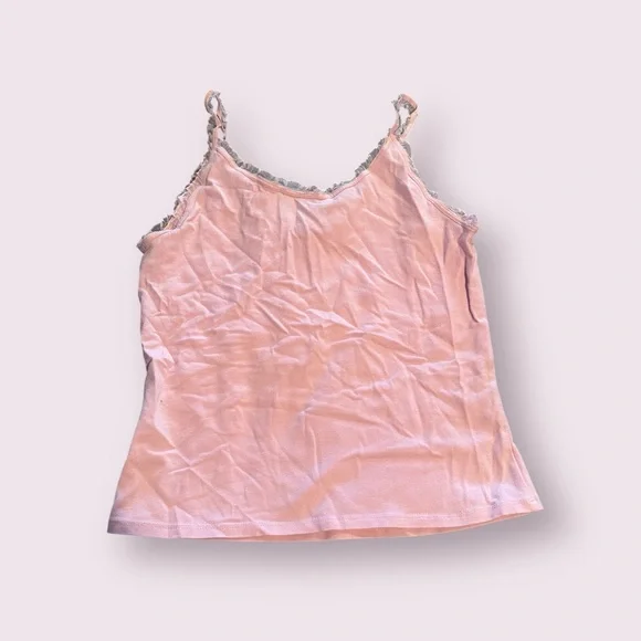 Set Of Two Women's Unbranded White And Pink Lace Trim Camisoles - Picture 11 of 12